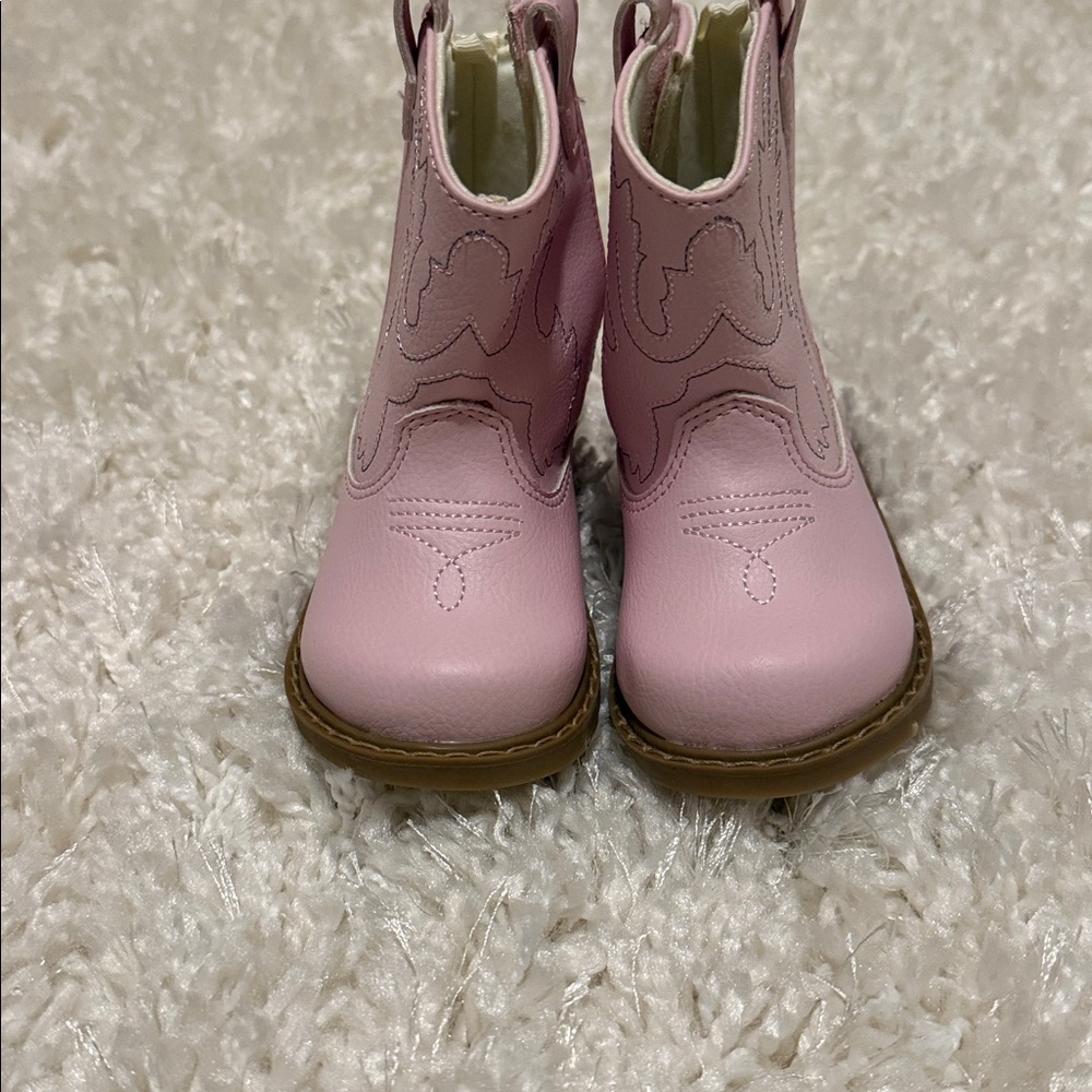 Pink Toddler Cowboy Boots - Picture 2 of 3